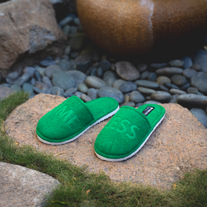 TIMELESS GREEN SLIPPERS