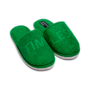 TIMELESS GREEN SLIPPERS